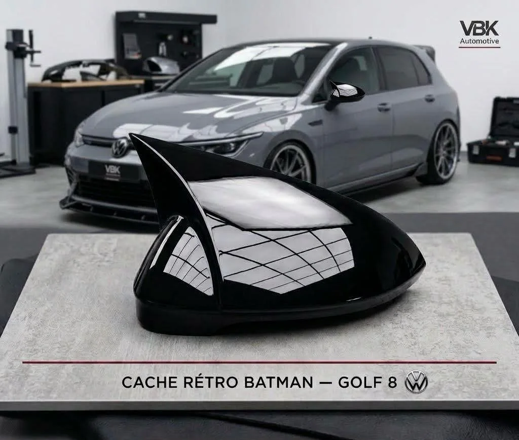 Cache retroviseur style Batman Volkswagen Golf 8