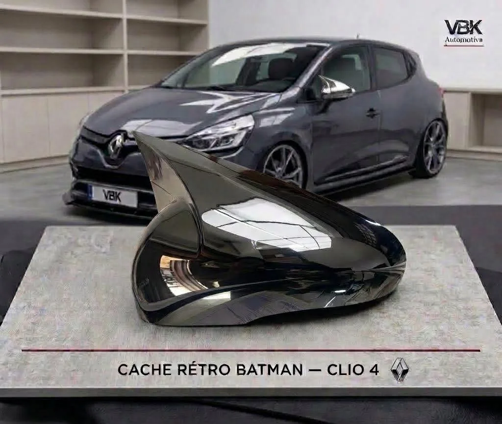 Cache Retroviseur Style Batman de Clio 4