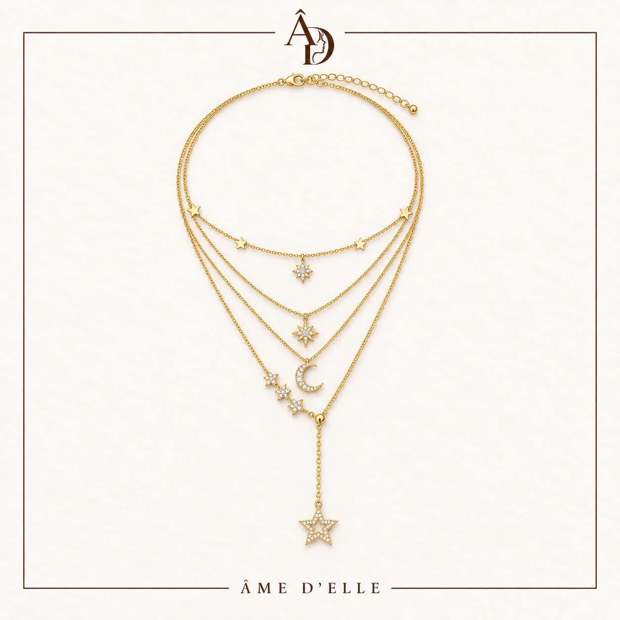 Collier Multirang Céleste
