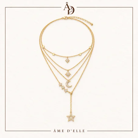 Collier Multirang Céleste