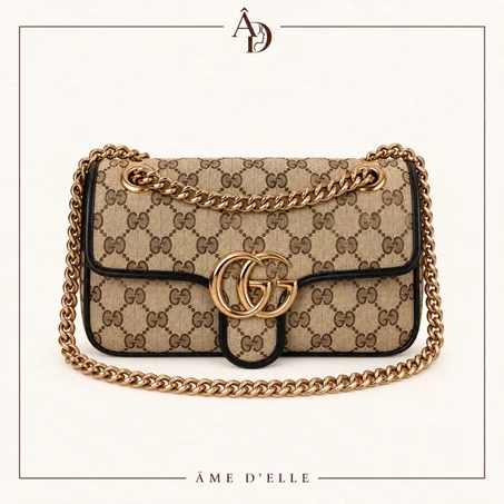 Sac Bandoulière à Motif Monogramme