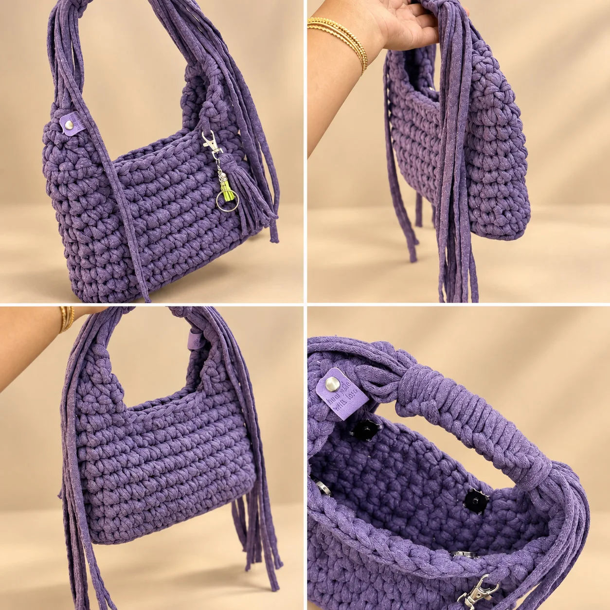Sac en crochet fait main 👜💜