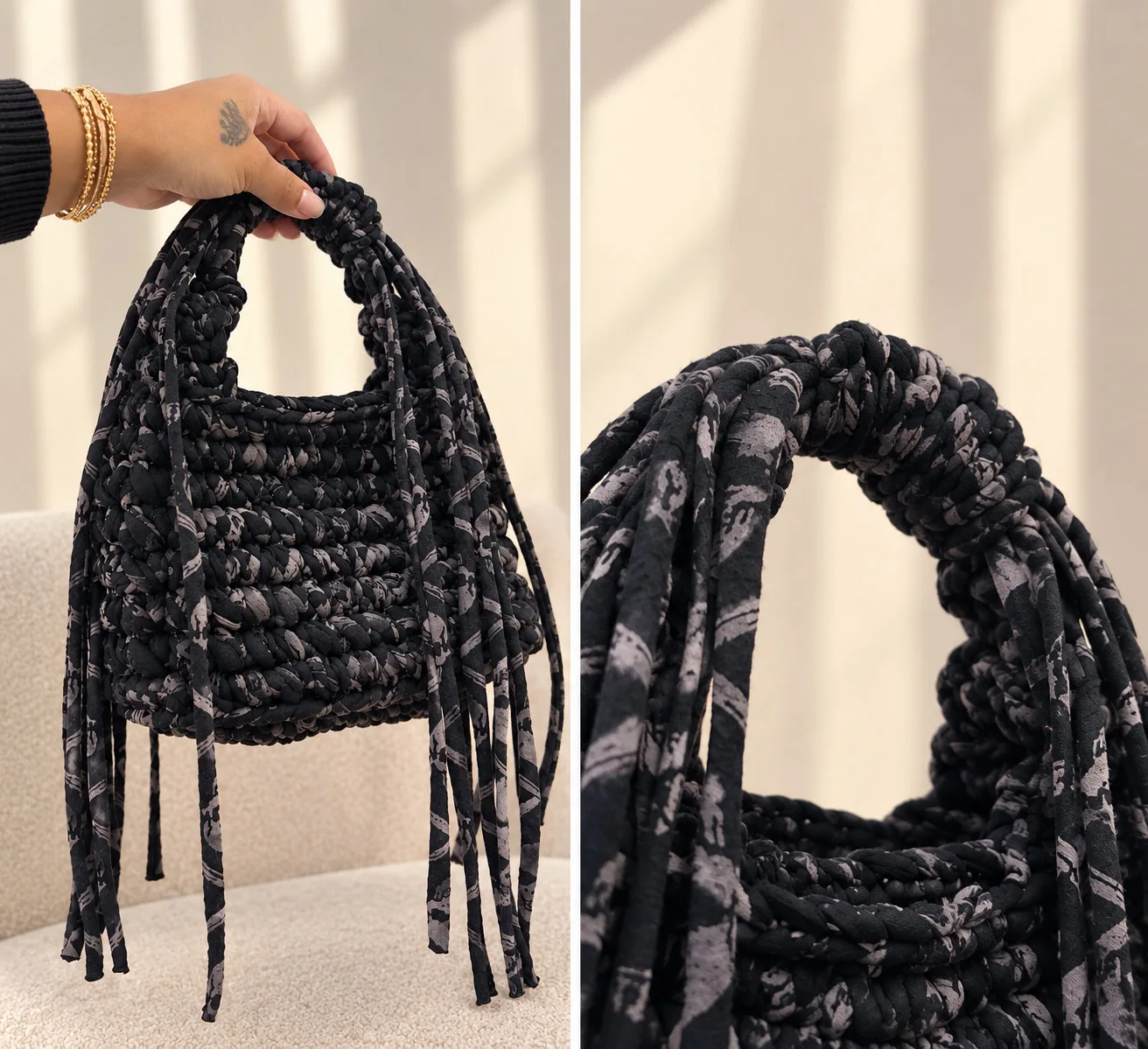 Sac Bohème Chic 🖤 | Fait Main