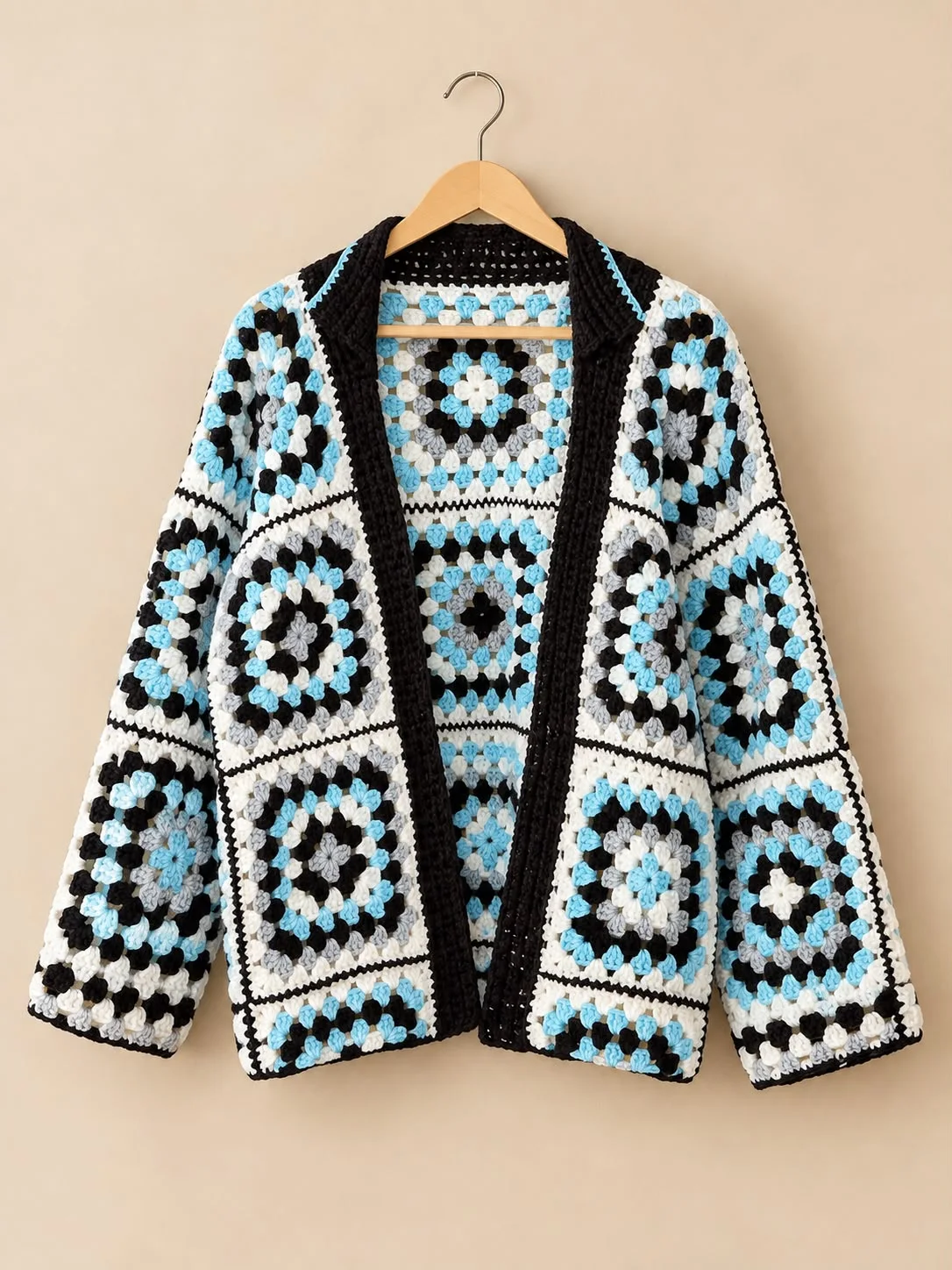 Cardigan en carrés granny