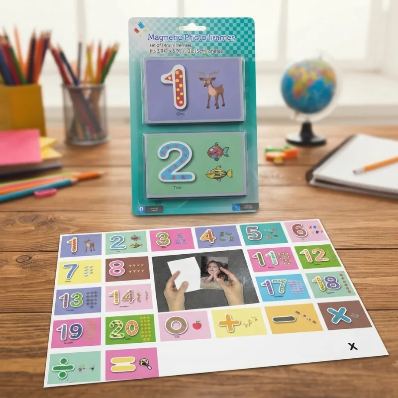 CHIFFRE EDUCATIF ANGLAIS MAGNETIQUE PL8358