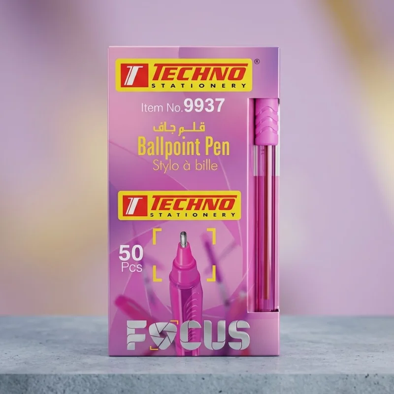 STYLO A BILLE FOCUS 1.0mm ROSE TECHNO 9937
