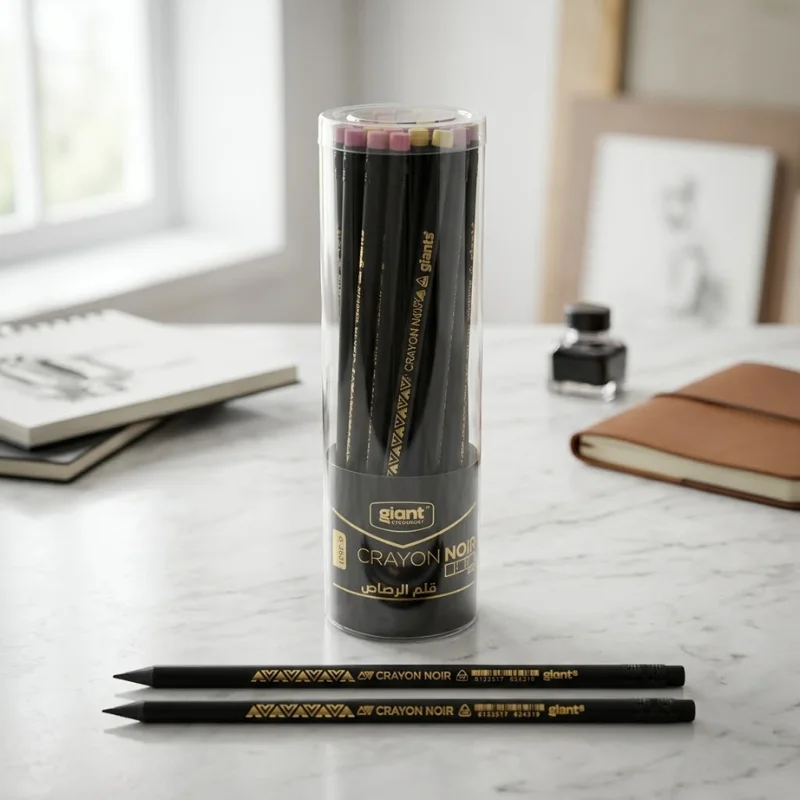 CRAYON NOIR HB CORPS NOIR POT 36 GIANT G-2431 G-2430