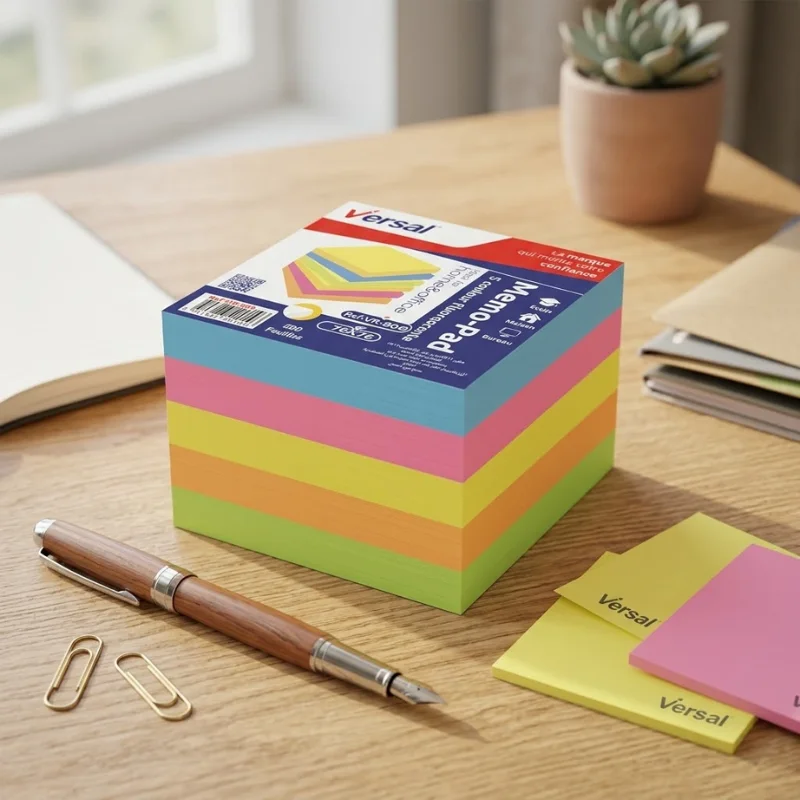 POST-IT CUBE 76*76 MULTICOULEUR VERSAL VR-808