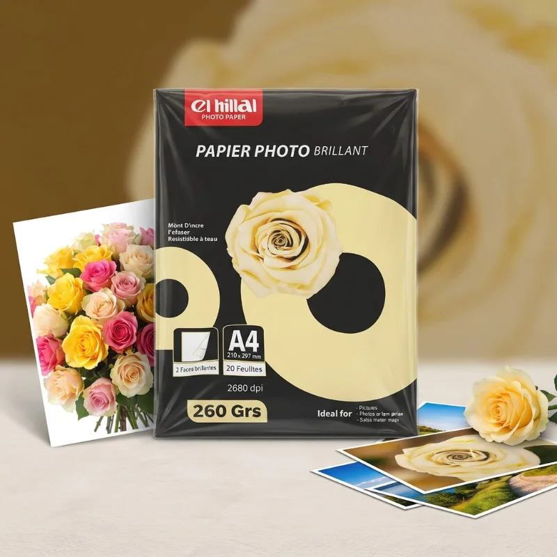 papier photo A4 260G 2FC 20F hilal