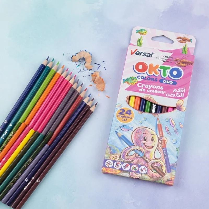 CRAYON DE COULEUR VERSEL OKTO DUO 24 COUL  114001