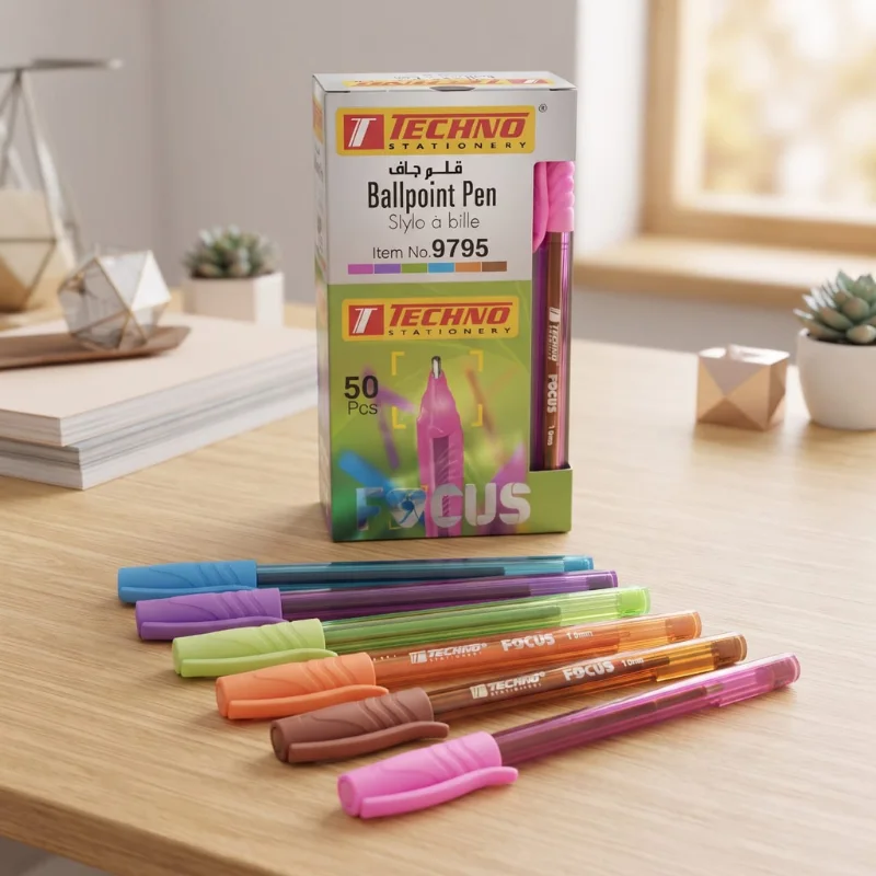 STYLO A BILLE FOCUS MULTI COULEUR REF TECHNO 9795