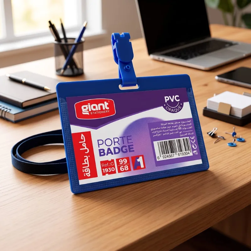 PORTE BADGE BLEU A1 GINAT G1930