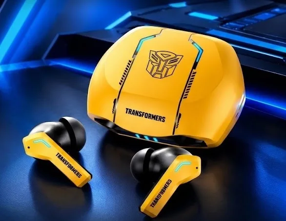 سماعات أذن لاسلكية بلوتوث 5.3 من Transformers  TF-T06، سماعات صغيرة ستيريو عالية الدقة، مناسبة للرياضة الخارجية، مزودة بخاصية الاستماع للموسيقى، وبطارية تدوم طويلاً.