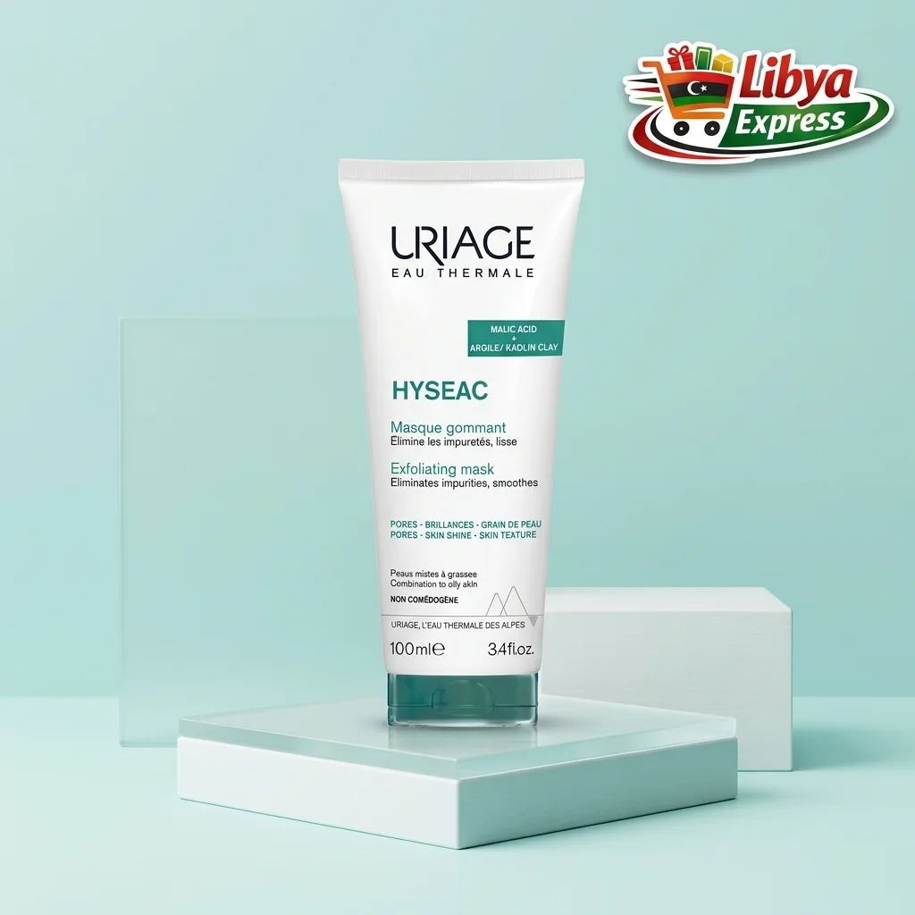 Uriage Hyséac - قناع ومقشر للوجه للبشرة المختلطة إلى الدهنية (100ml)