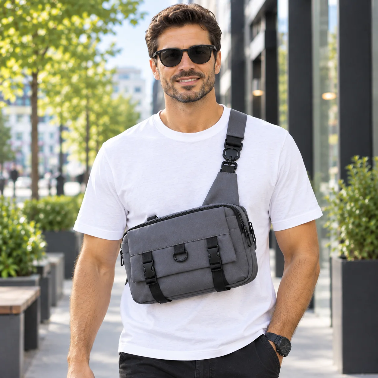 Sacoche Bandoulière Homme Pratique (MAL)