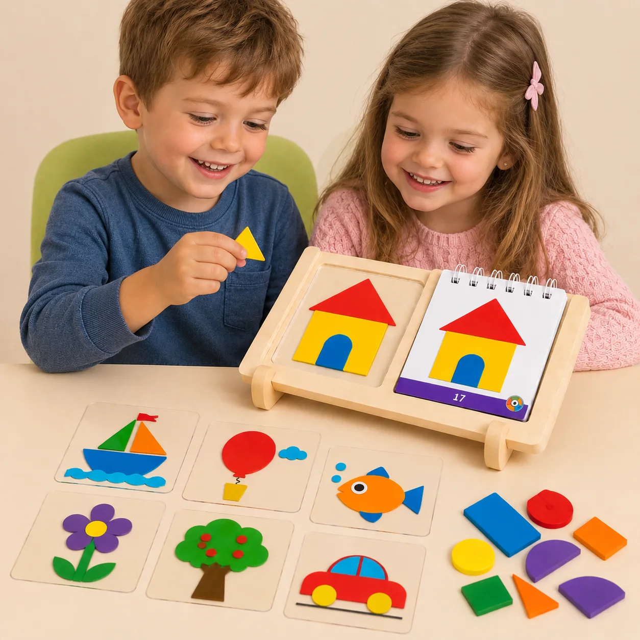 Jeu éducatif cartes transparentes enfants (MAL)