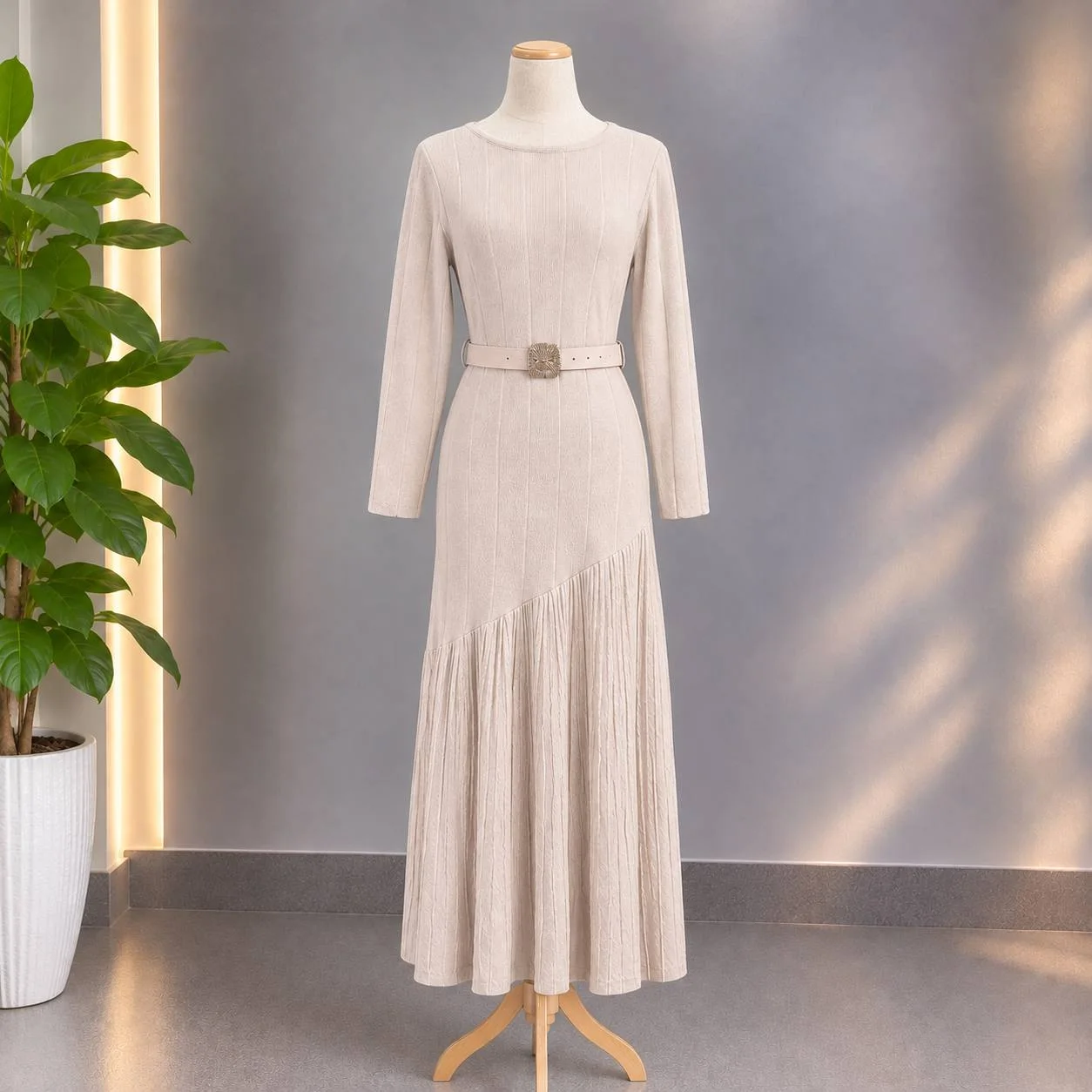 Robe avec ceinture