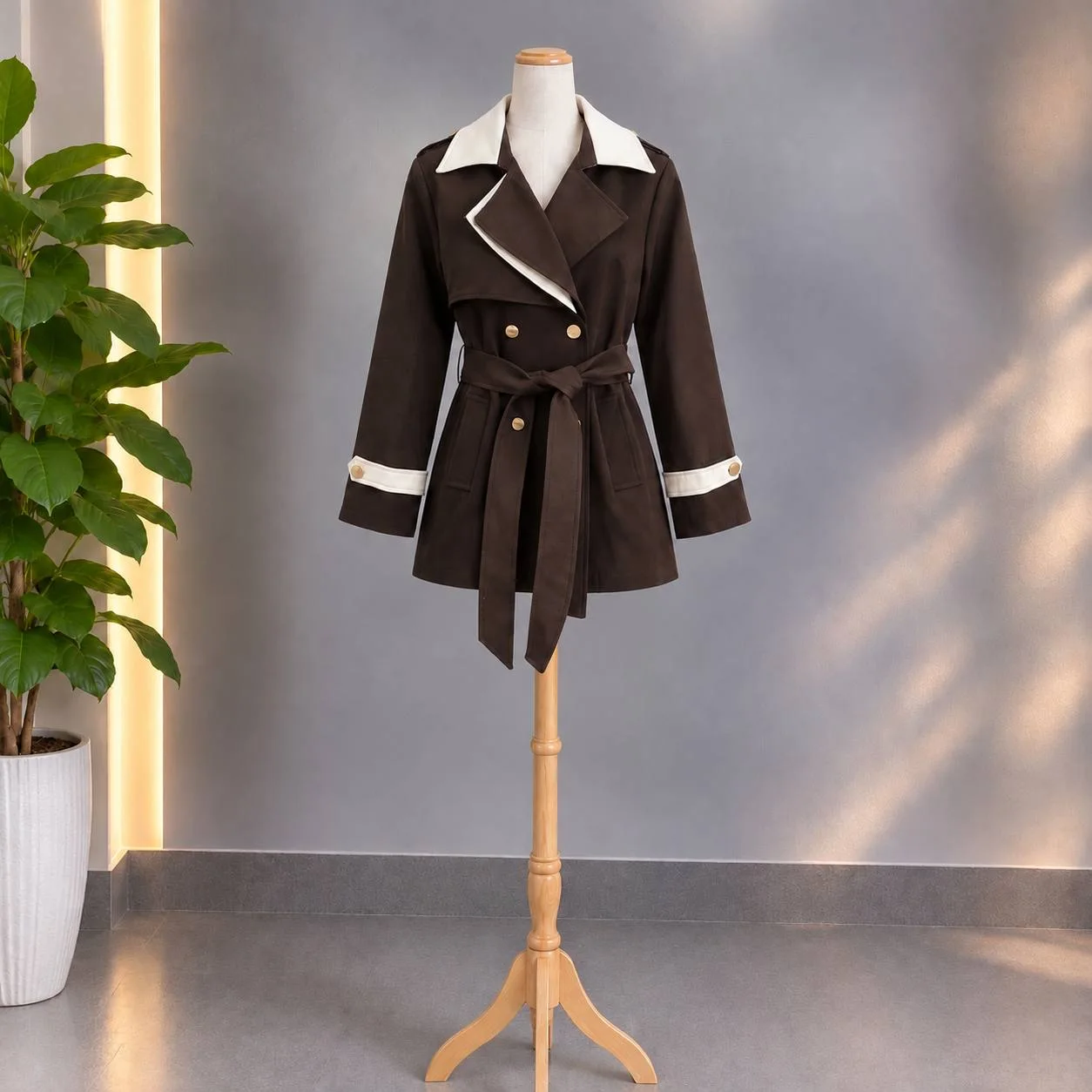 trench coat mi long