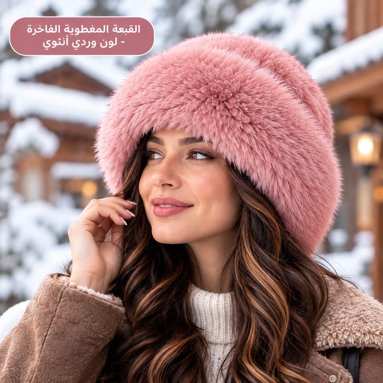 ألقبعة المنغولية من الفرو الفاخر