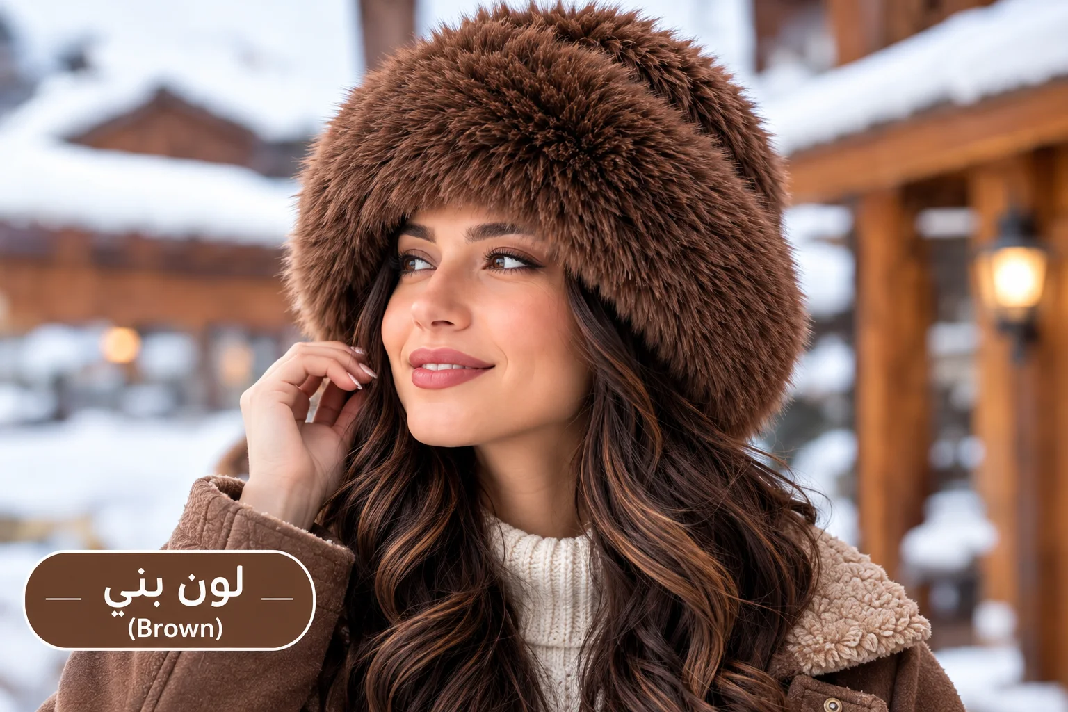 ألقبعة المنغولية من الفرو الفاخر