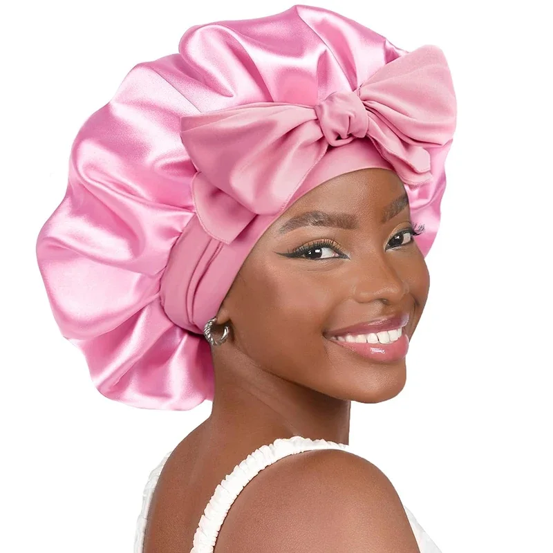 Bonnet de Nuit en Satin Réglable - Protection des Cheveux