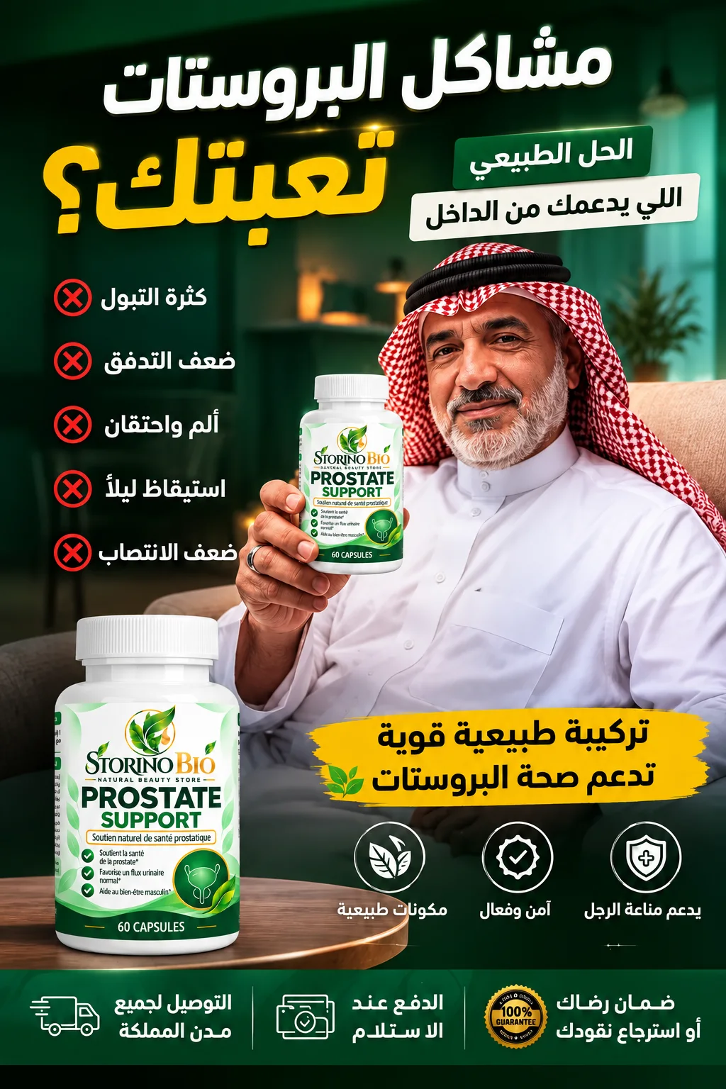 دعم طبيعي لصحة البروستات