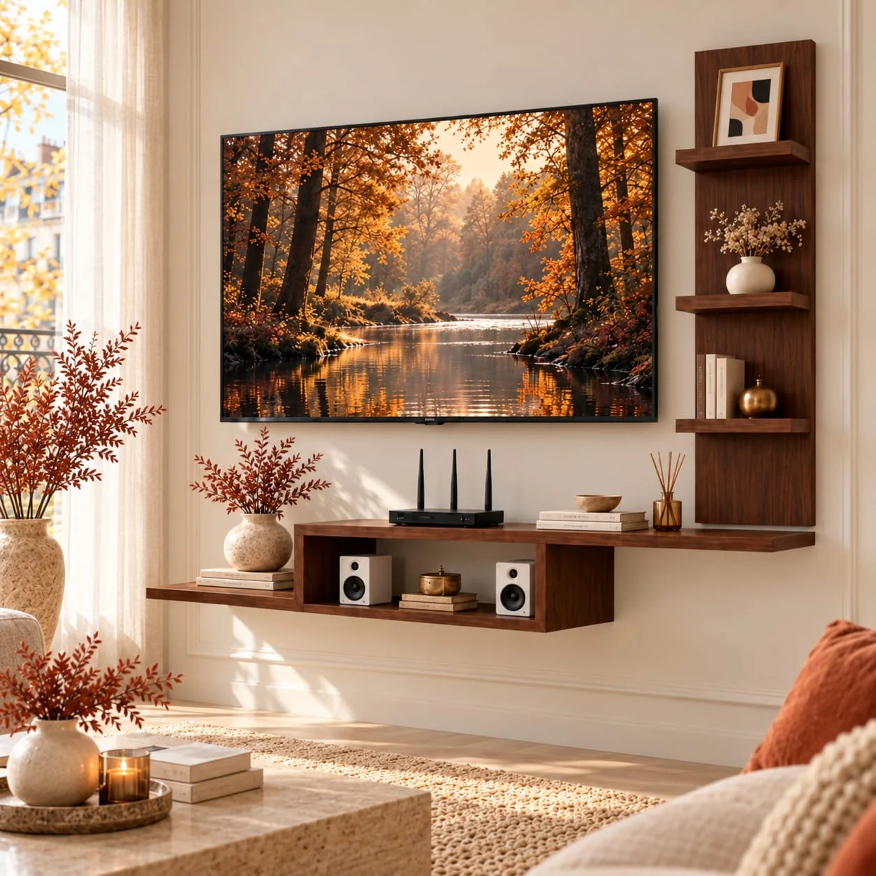 Meuble TV Mural 2 EN 1