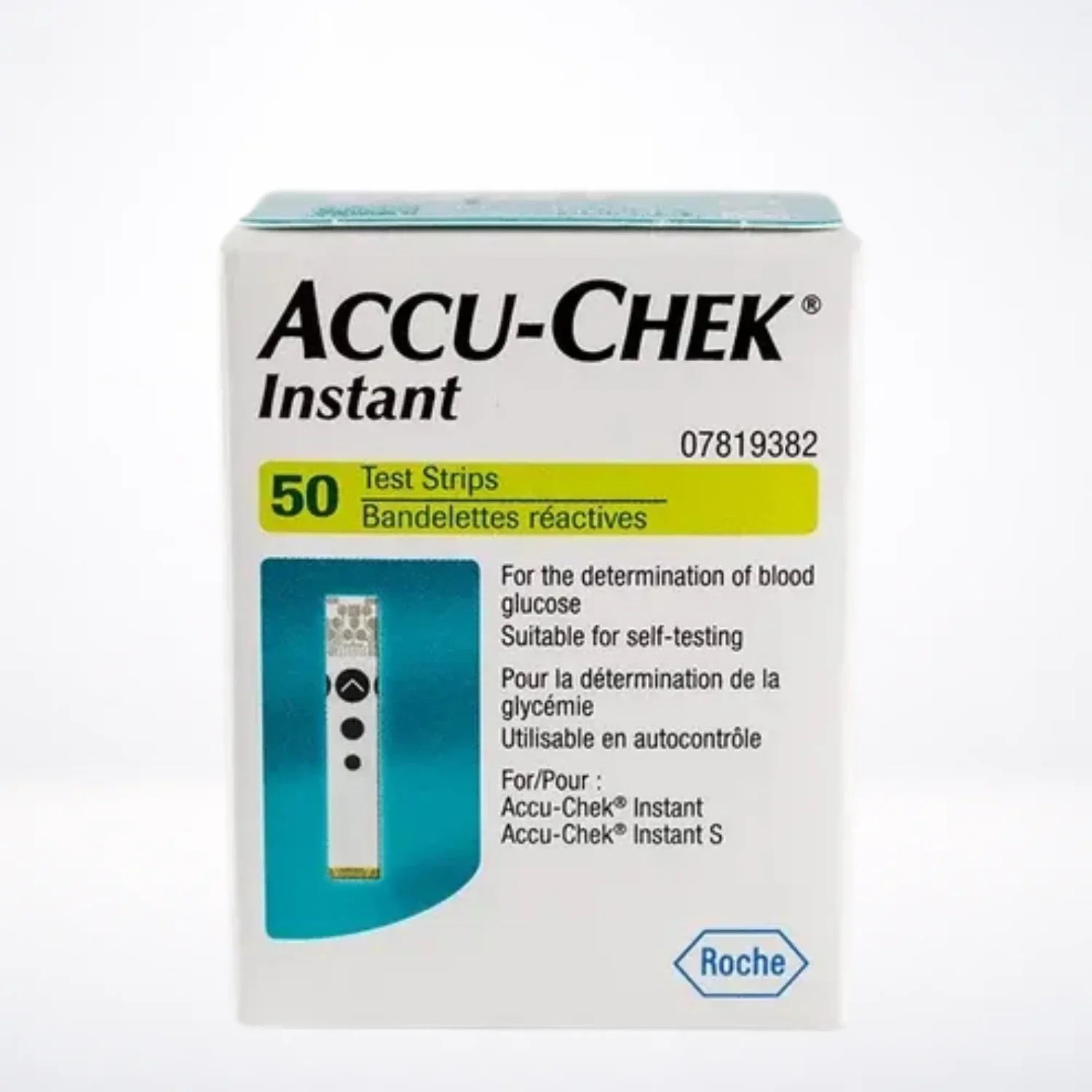 Accu-Chek Instant Bandelettes Réactives 50 Pièces Test Glycémie Diabète