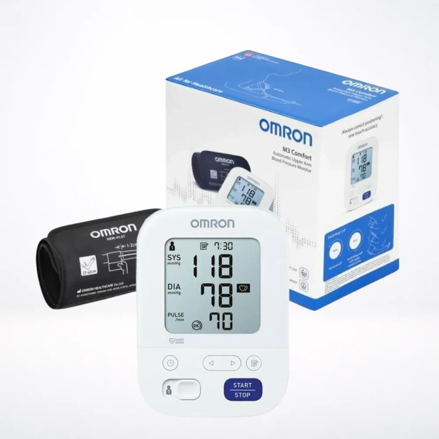 OMRON M3 COMFORT TENSIOMÈTRE AUTOMATIQUE À BRAS – x1