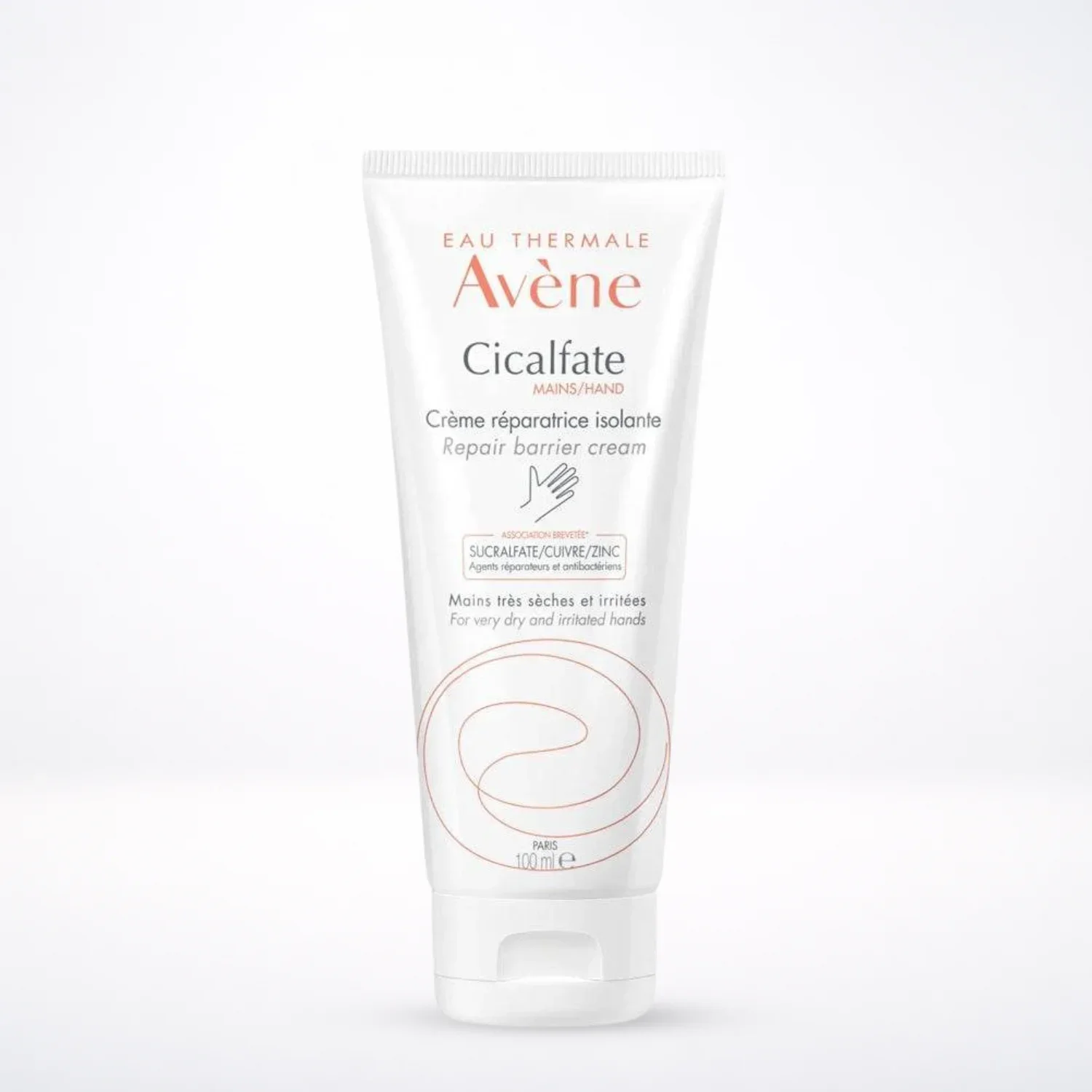 AVÈNE Cicalfate Mains Crème Réparatrice Isolante 100ml - Mains Abîmées