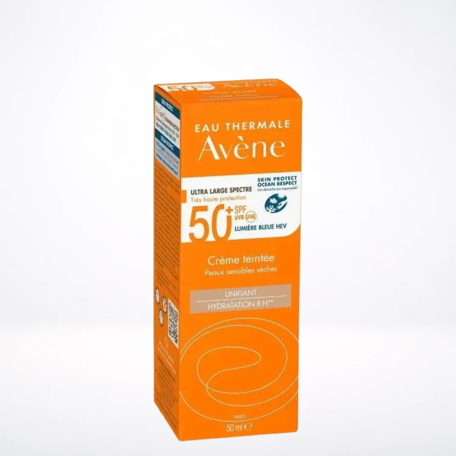 AVÈNE Crème Teintée SPF50+ 50ml - Protection Solaire & Teint Unifié