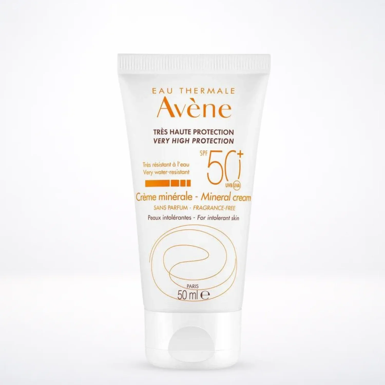 AVÈNE Très Haute Protection Crème Minérale SPF50+ 50ml - Peaux Intolérantes