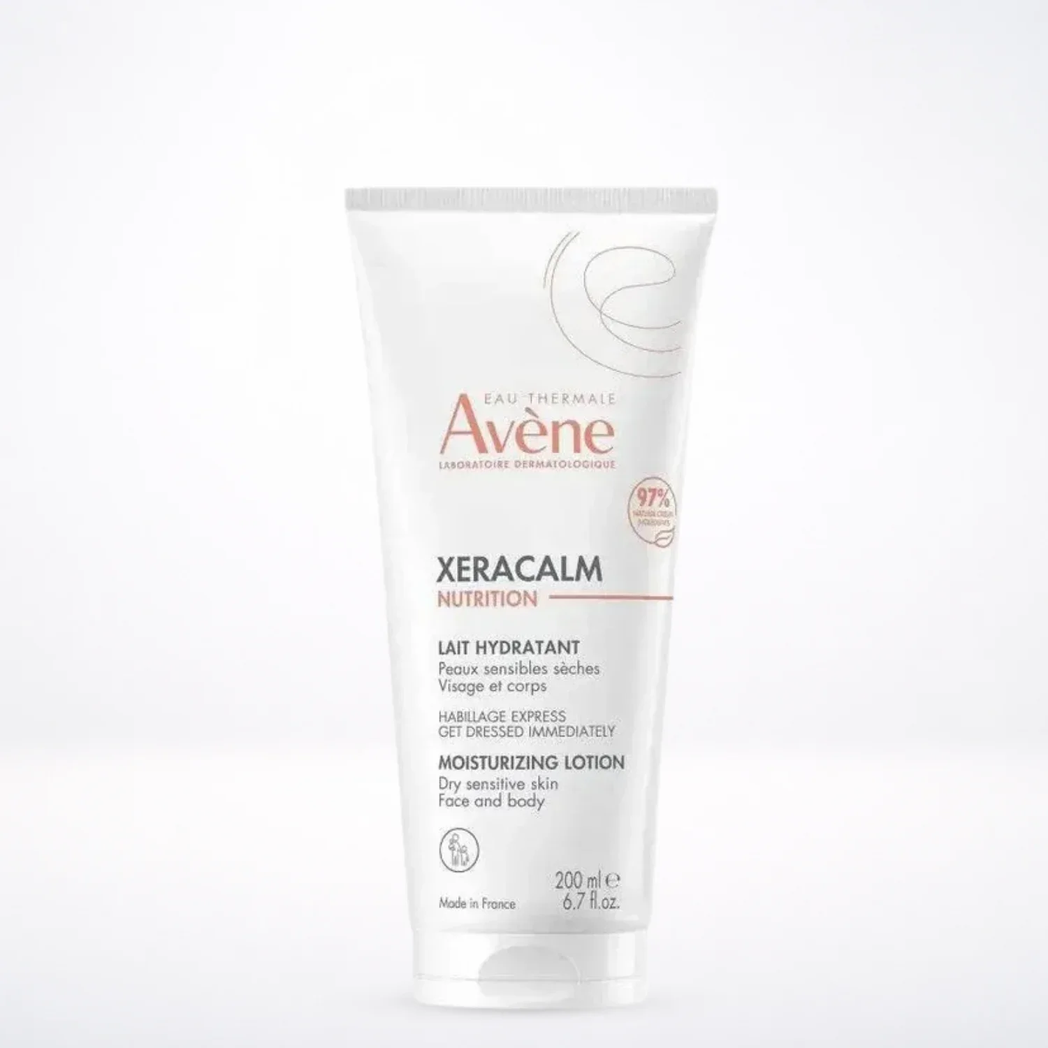 Avène XeraCalm Nutrition lait hydratant 200ml peaux sèches sensibles quotidien
