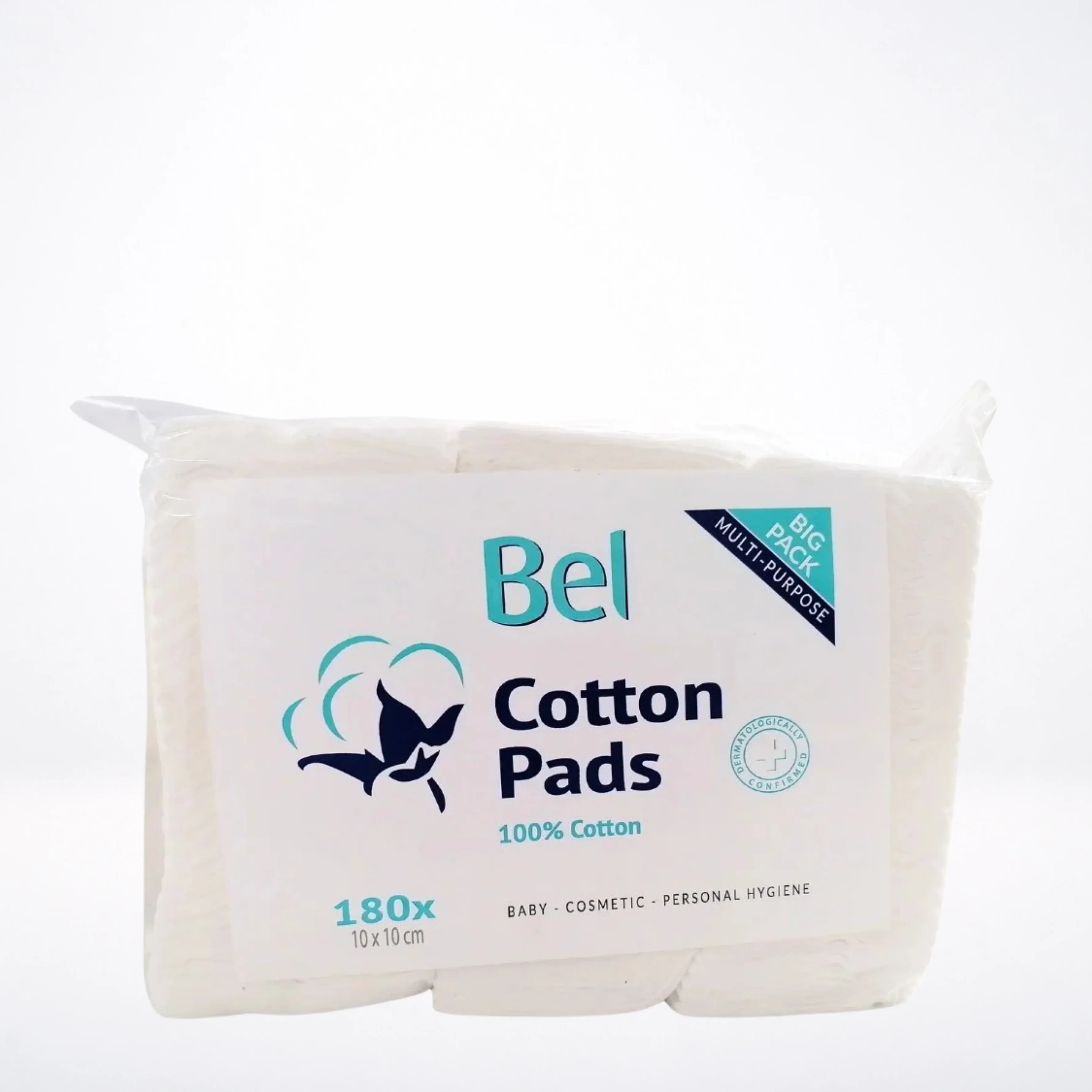 Bel Cotton Pads 10x10cm 180 Pieces
