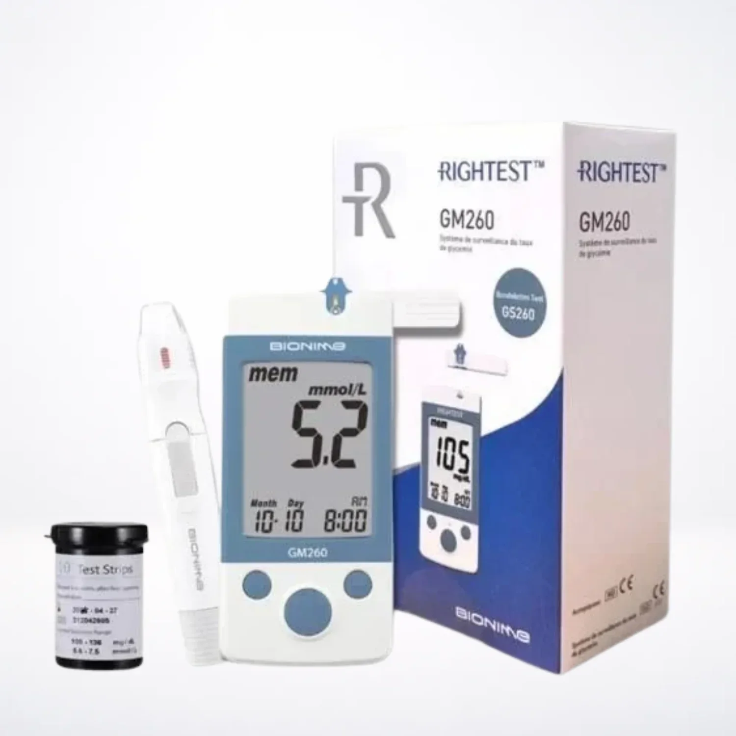 BIONIME Pack GM260 Lecteur Glycémie