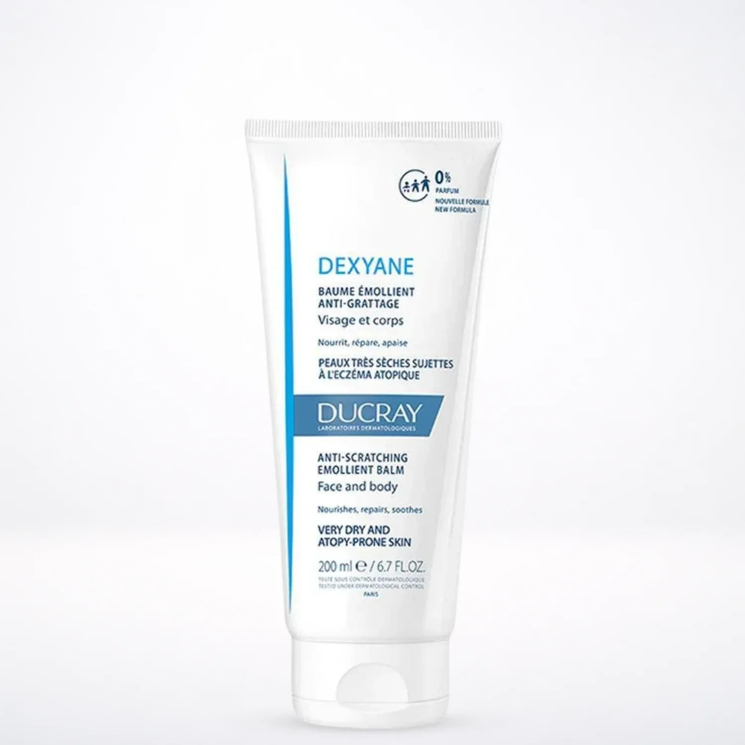 DUCRAY Dexyane Baume Émollient Anti-Grattage 200ml - Peaux Très Sèches
