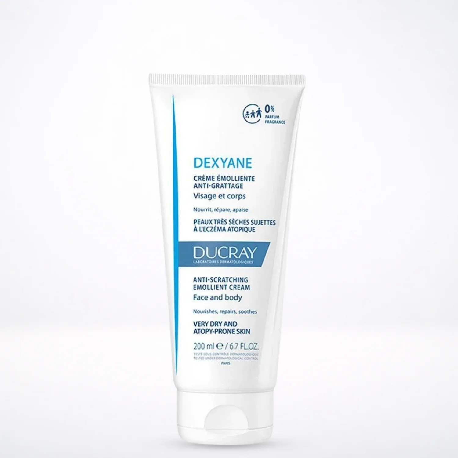 DUCRAY Dexyane Crème Émolliente Anti-Grattage 200ml - Peaux Atopiques