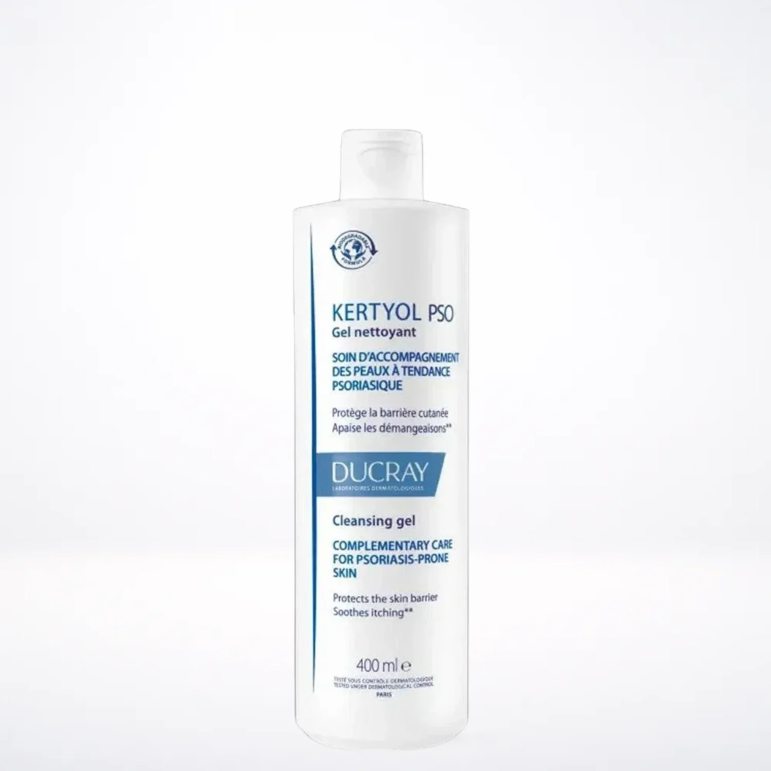 DUCRAY Kertyol PSO Gel Quotidien 400ml - Nettoyant Corps Psoriasis & Squames