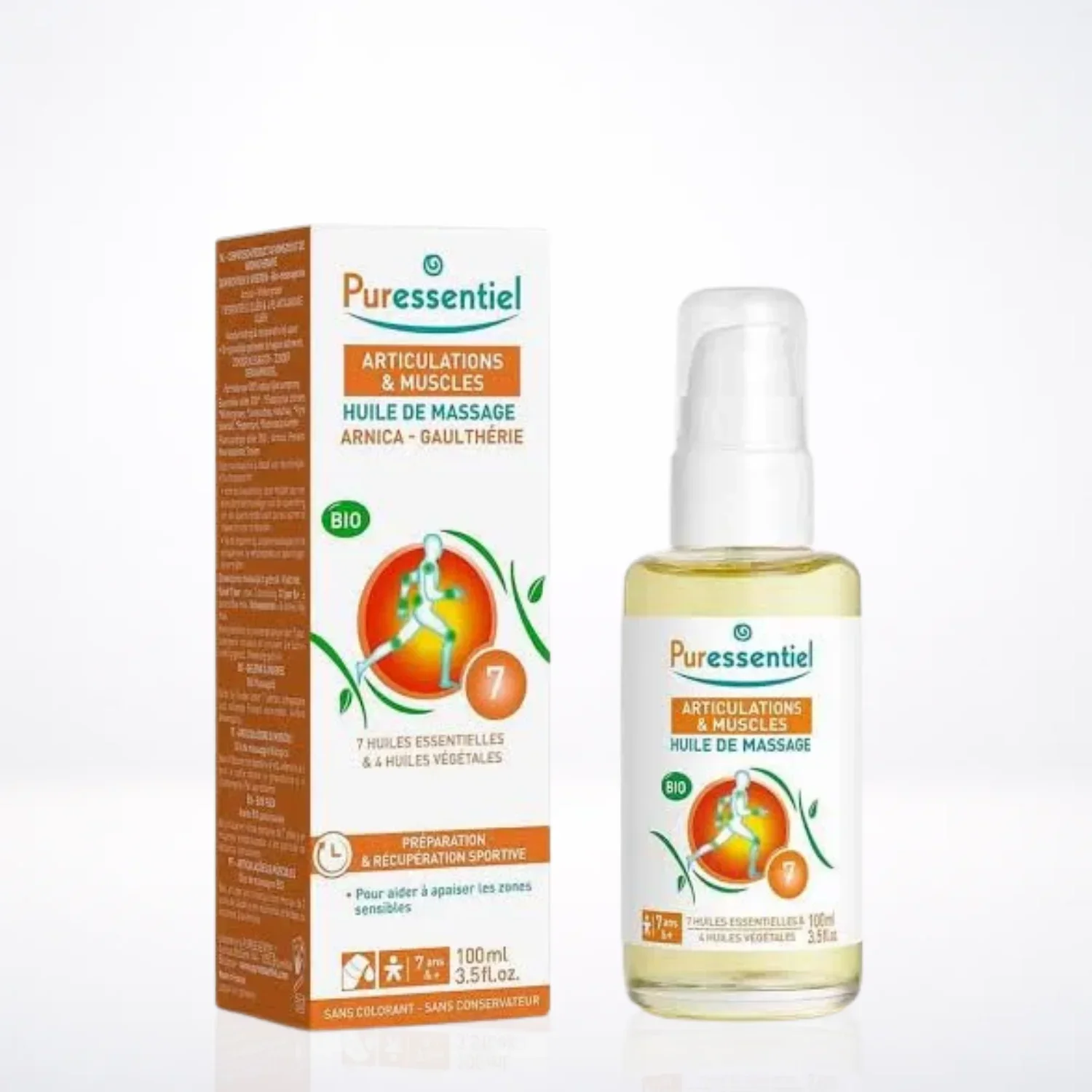 PURESSENTIEL ARTICULATIONS ET MUSCLES HUILE DE MASSAGE ARNICA GAULTHÉRIE – 100 ML