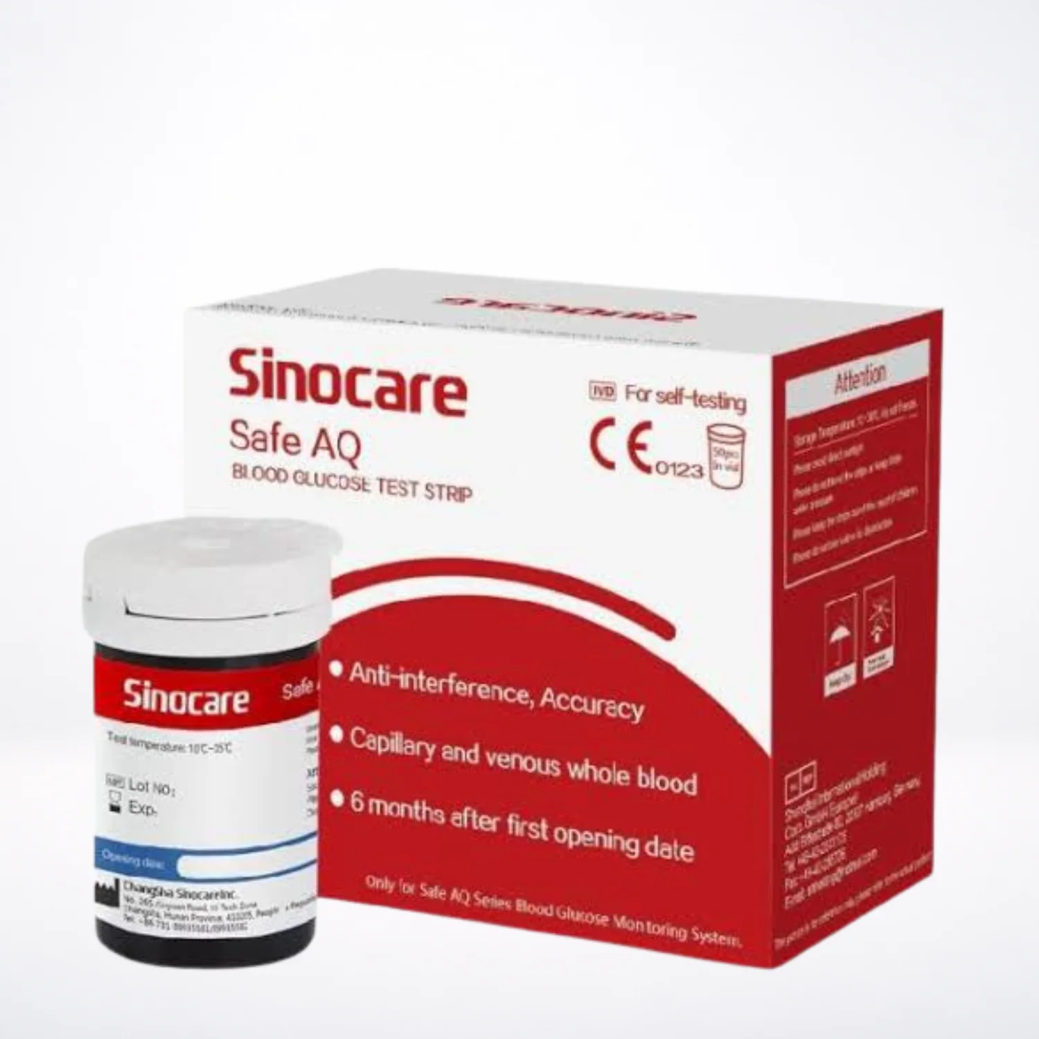 Sinocare Bandelettes 25 Pieces
