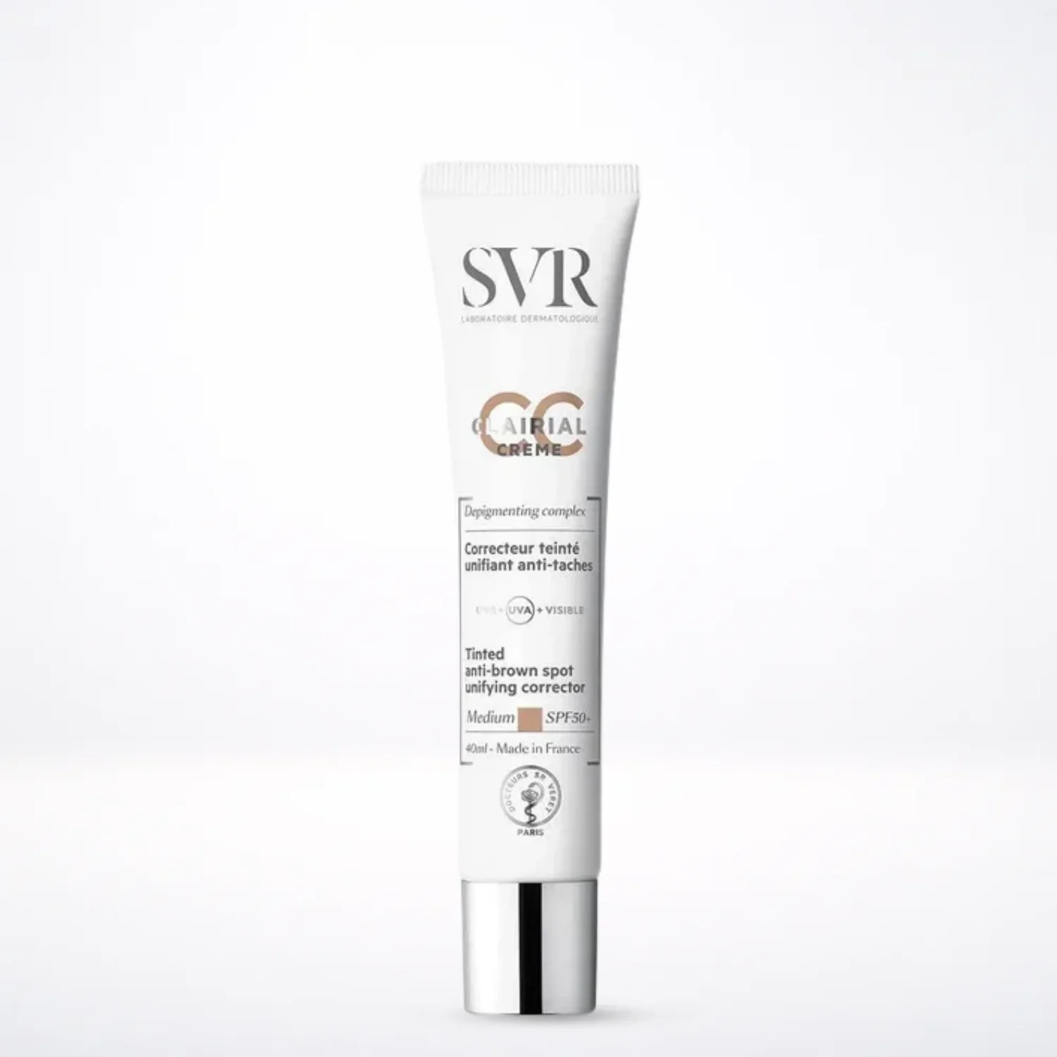 SVR Clairial CC Crème SPF50+ Medium 40ml Anti-Taches Teintée Mélasma Solaire