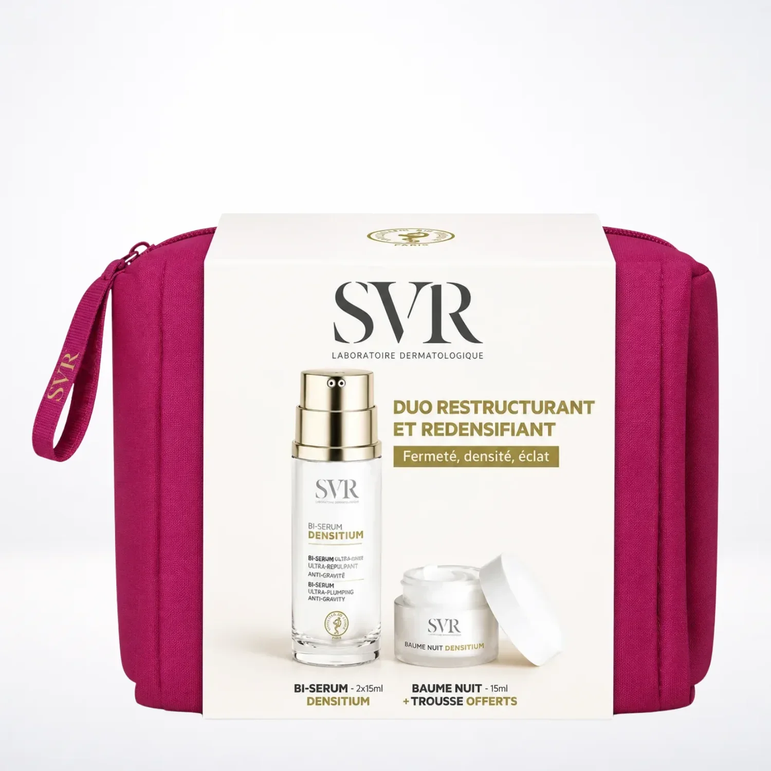 SVR DENSITIUM Bi-Sérum 2x15ml Anti-Âge Double Action Redensifie Repulpe + Baume Nuit 15ml