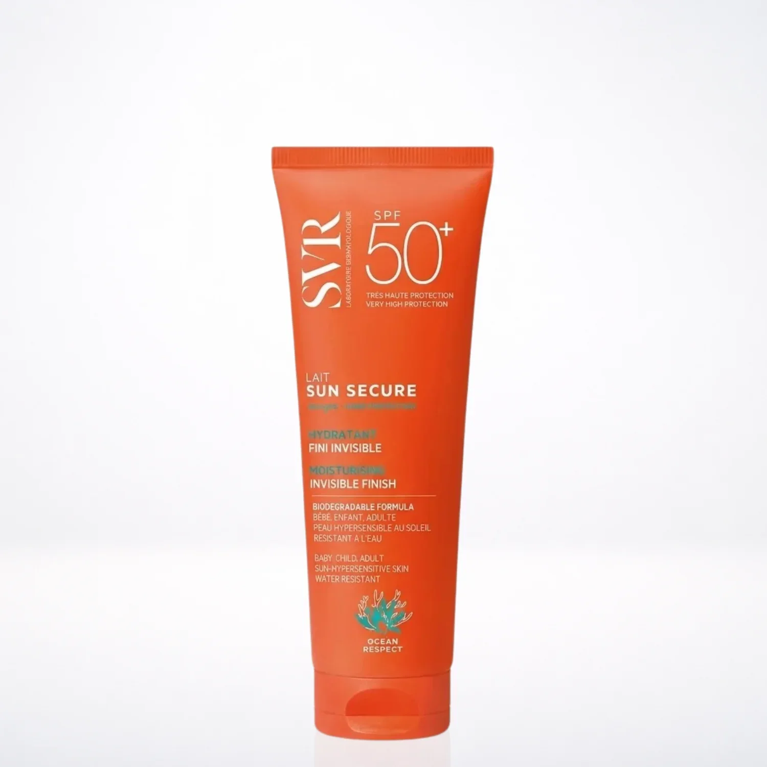 SVR Sun Secure Lait SPF50+ 250ml Hydratant Résistant à l’Eau Protection Solaire