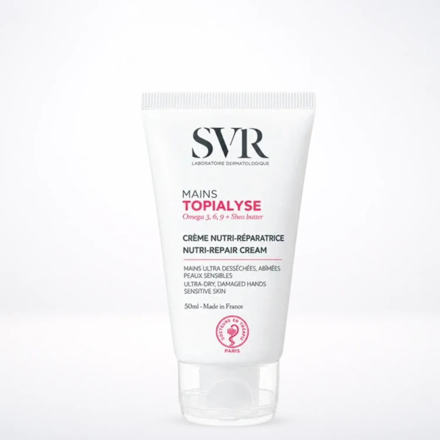 SVR Topialyse Crème Mains 50ml Nutri-Réparatrice Peaux Sèches Sensibles Abîmées