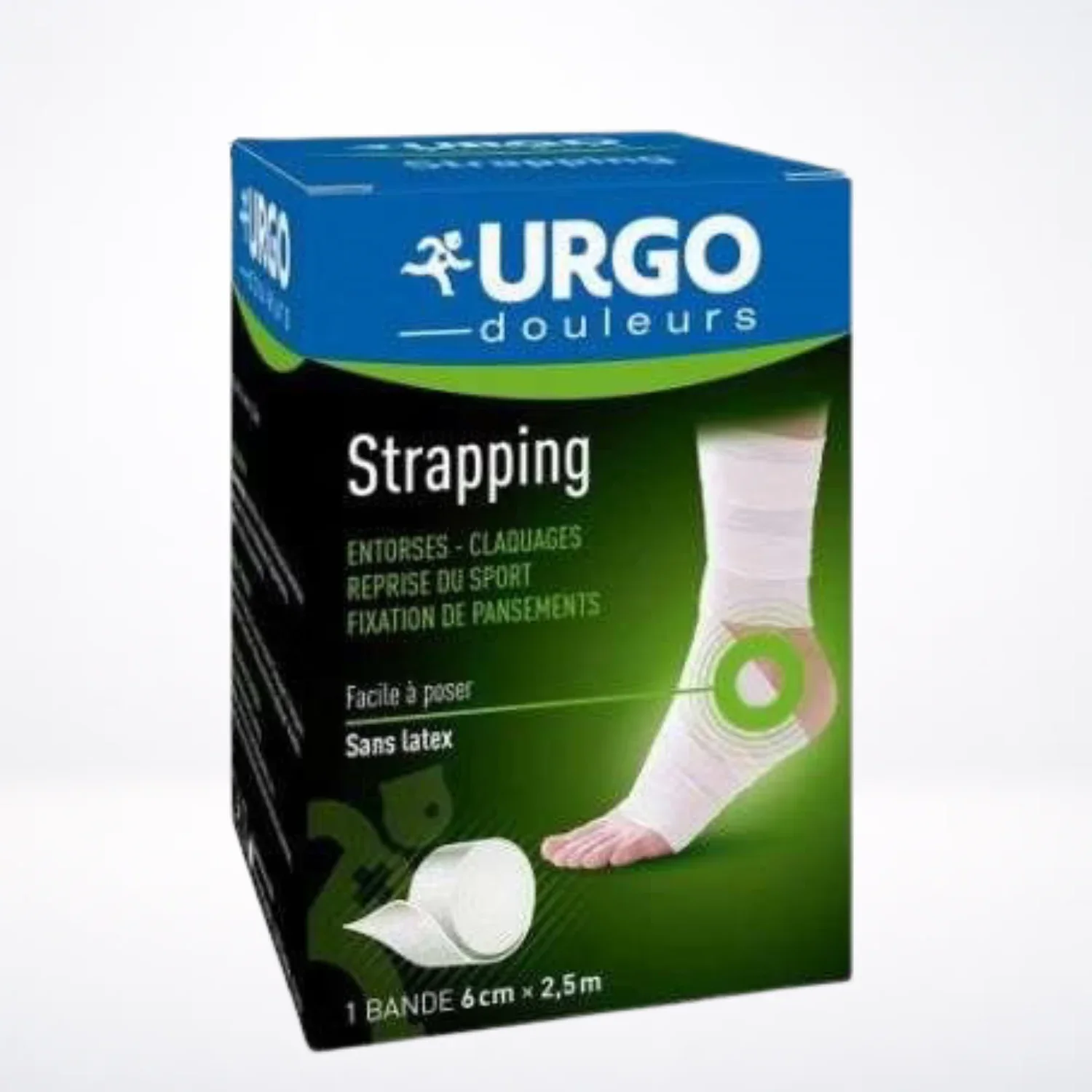 URGO Strapping 6 cm x 2,5 m – Maintien, Soutien Et Protection Articulaire