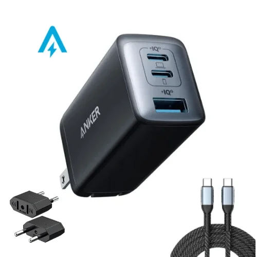 Anker  Charger (65w) 3port