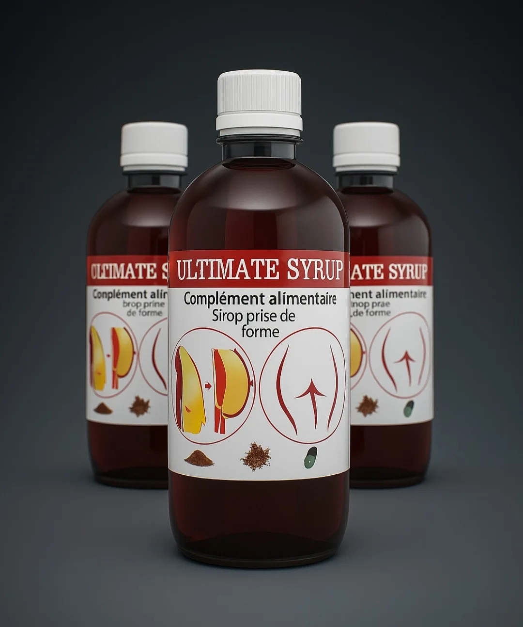 Ultimate Syrup : sirop complément alimentaire pour prendre des formes (fesses, hanches, poitrine)