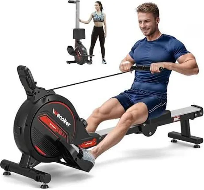 Rameur Magnétique Pliable – Entraînement Cardio Complet à Domicile