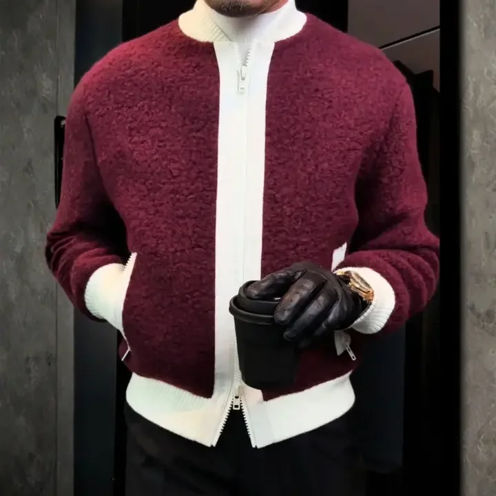 Veste en laine zippée