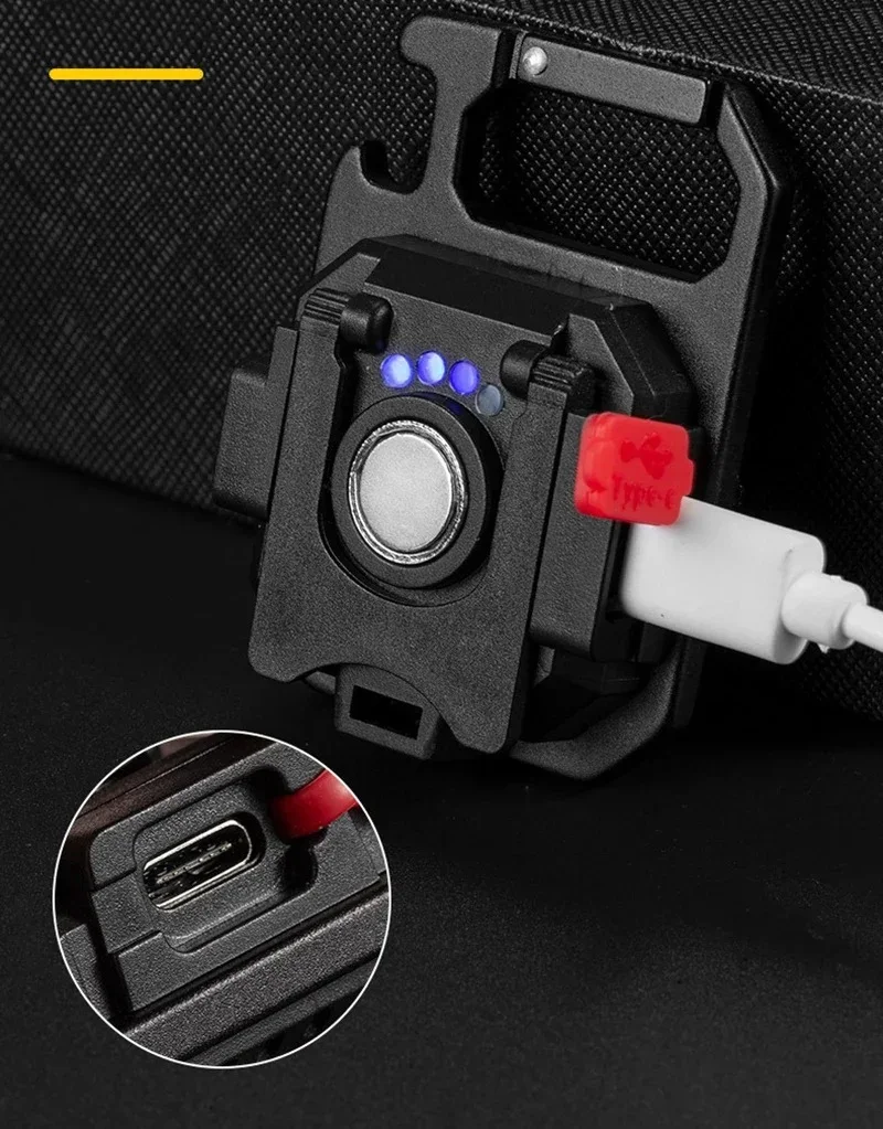 🔦 Mini LED Flashlight Keychain COB Work Light – مصباح عمل صغير LED مع سلسلة مفاتيح بتقنية COB